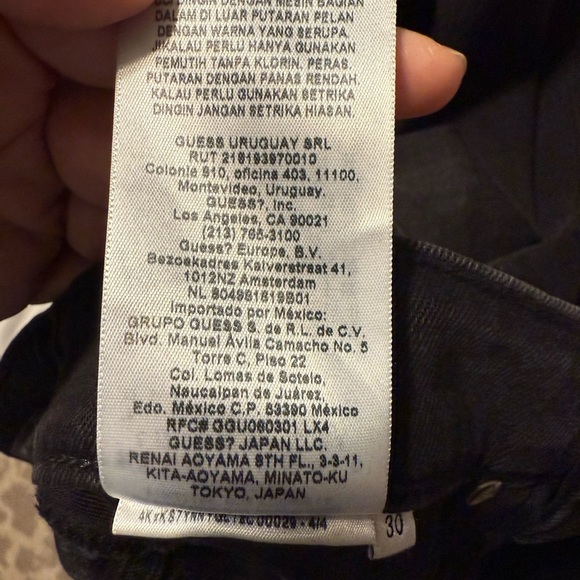 Guess Black Distressed Denim Jeans - Picture 8 of 8